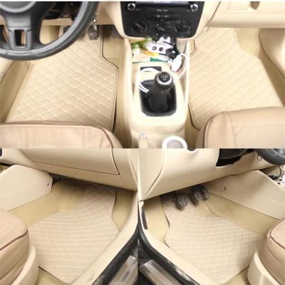 China Camouflage Forest PVC Leather Car Accessories Carpet Mats 4 Pieces Car Mats for sale