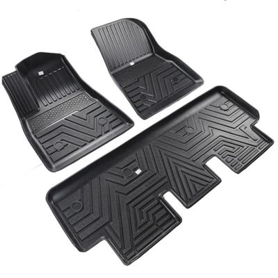 China 2021 Camouflage Forest Non Skid New Design 5D Car Auto Interior Decorative Mat For Tesla for sale