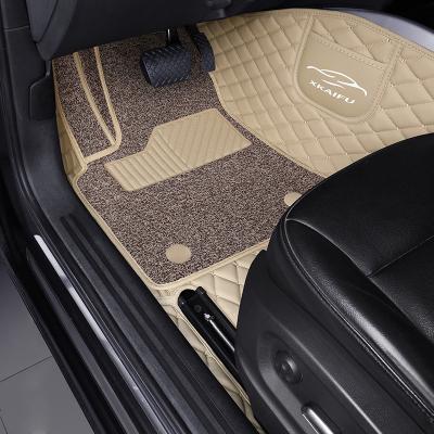 China Specially Authorized IP Double Layer Car Mat 5D Luxury Non-Slip Car Floor Mats for sale