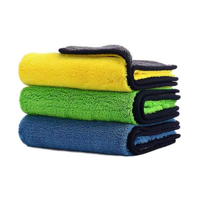 China Premium Microfiber Towel Professional Grade Microfiber Towels Car Stocked Drying Shock Absorber Car Cleaning Towel for sale