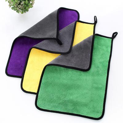 China Sustainable Cleaning Cloth 600gsm Car Wash Microfiber Towel for sale