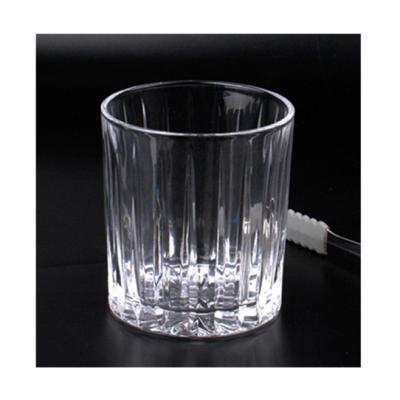 China Vintage Country Bar Vintage Clear Cocktail Cafe Ice Ball Top Juice Drinkware 390ml Glass Ripple for sale