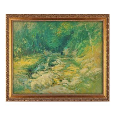 China Artistic Hand Painted Acrylic Abstract Landscape Print Art Works Oil Paintings Famous Reproduction for sale