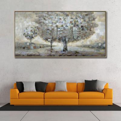 China Wholesale Simple Abstract Landscape Canvas Texture Oil Painting for sale