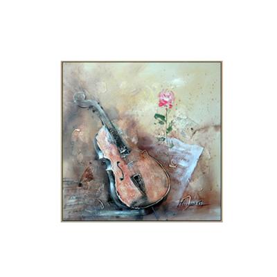 China Hot Sale Modern Abstract Art Musical Instruments Painting Guitars for sale