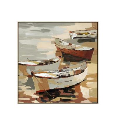 China Newest Modern Design Decorative Sailing Boats Abstract Painting Art Home Decor Painting for sale