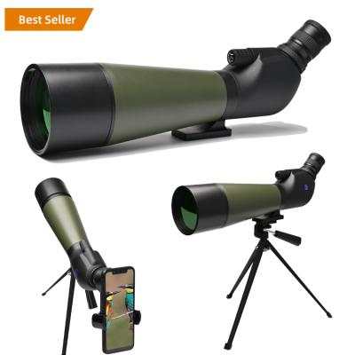 China 20-60x60 mm Scope 20-60x80 Bird Watching Telescope Tactical Spot Astronomical Monocular Scope Spotting 20x-60 x 60 20x-60 x80 for sale