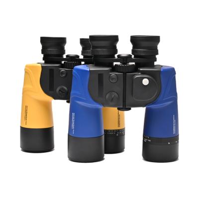 China Japanese ABS Compass 7x50 Waterproof Long Distance Rangefinder Telescopes Refractor Binoculars Hunting for sale