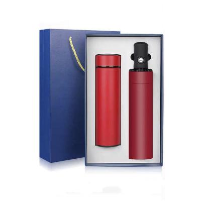 China PORTABLE New Business Water Bottle Thermos Stainless Steel Gift Box Designs Thermos Mug Gift Set Umbrella for sale