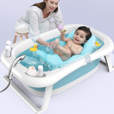 China Simple Design Folding Baby Tubs , Plastic Foldable Baby Bath Wash Tub for sale