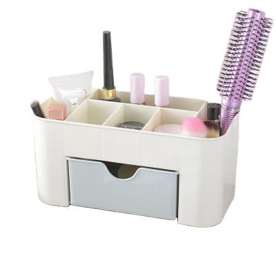 China Modern cosmetic desktop organizer makeup storage box with lid Lipstick Storage Container Box Drawer for sale