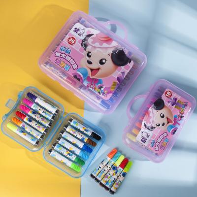 China Plastic PP in Color Kit Sale Kids Classic Box Running Water Color Pen Cartoon Craft for sale