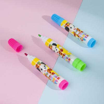 China PP Fashion Water Paint Brush Marker Plastic Top Drawing Based 18 Color Pen For Painting for sale