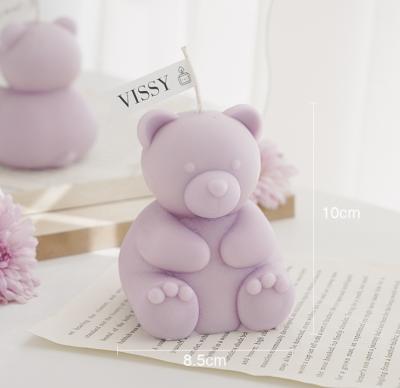 China Art Creative Hand-Made Set Folk Decoration Resting Big Bear Candle Decoration Big Bear Incense Home Candle for sale