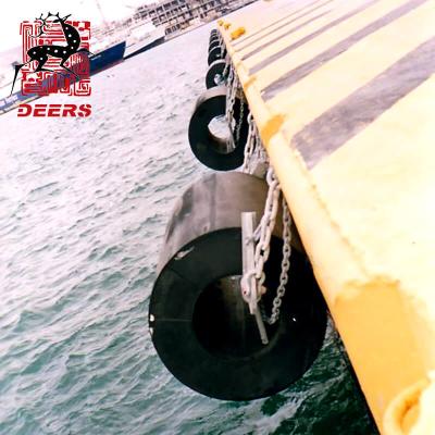 China Hot Sale Natural Rubber Anti Cavity Extrusion Cylindrical Rubber Fenders Marine for sale