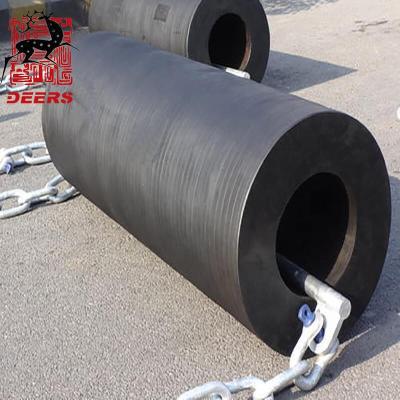 China Marine Equipment Port Cylinder Rubber Deer Fender With ID 550mm for sale