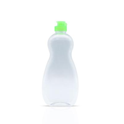 China Universal Packaging Manufacturers Selling Pet Bottle 500ml Flat Dish Soap Bottle Squeeze Bottle for sale