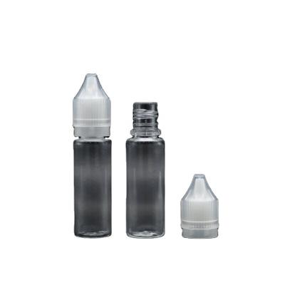 China Cosmetics PET 15ml pressure screw cap oil vapor bottle is divided into transparent packaging plastic bottles for sale