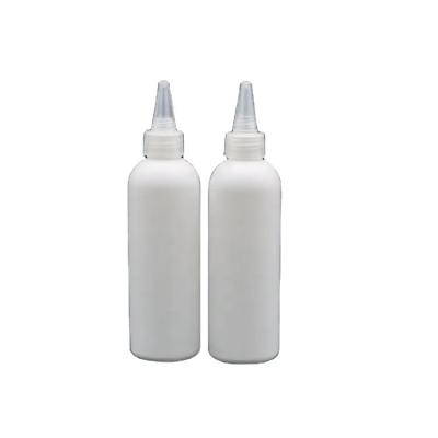 China 200ml Single Wholesale Empty Plastic Hair Oil Squeeze Applicator Bottle With Twist-open Dispensing Cap for sale