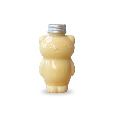 China Disposable Food Grade Plastic Beverage Cat Milk Tea Bottle for sale