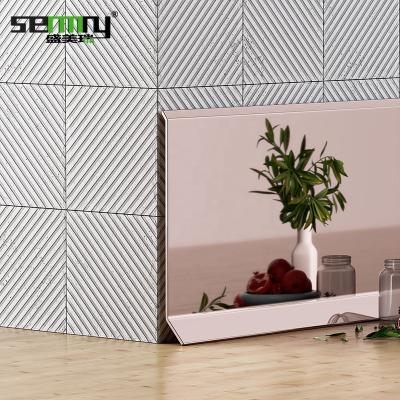 China Modern Metal Aluminum Skirting Board Kitchen Skirting Waterproof Skirting Board Items for sale