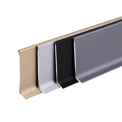 China Modern 2021High Quality Good Look Kitchen Cabinet Flooring Accessories Aluminum Skirting Board for sale