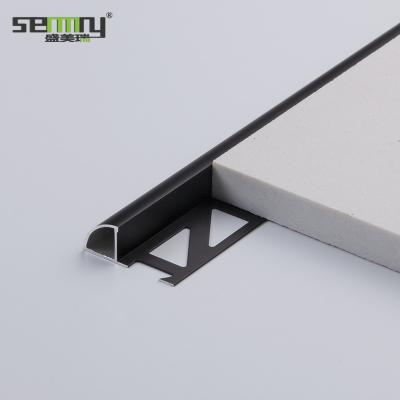 China Modern Polished Brushed Aluminum Strip Pad Trim Tile Trim Corners Powder Coating Anodized for sale