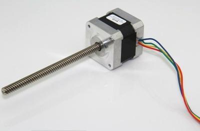 China Electronic stepper motor linear actuator  12 V 4 Leads , NEMA 16  for sale