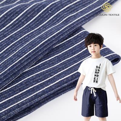 China Sustainable Vertical Striped Knitted Fabric For Women Dress Cotton Super Soft And Comfortable for sale