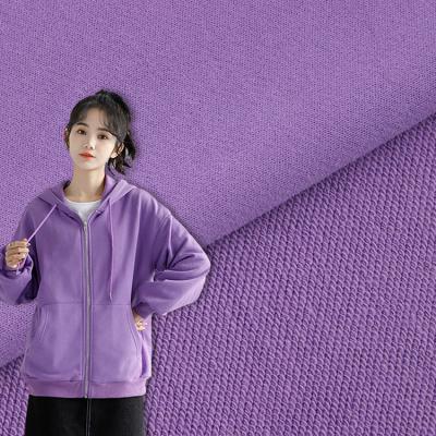 China Factory viable wholesale knitted solid heavy french terry fabric for hoodies for sale