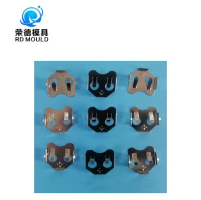 China Equipment mold factory mass production custom metal stamping sheet parts for various battery spring contact and similar mini small parts for sale