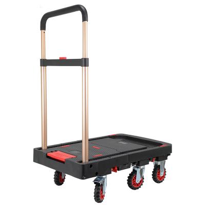 China Portable Small Folding Service Platform Cart Folding Hand Truck Tool Easy-Transport Flatbed Trailer for sale