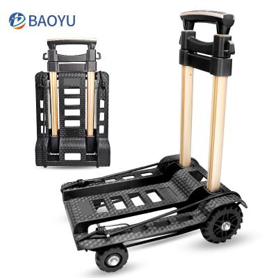 China Easy Folding OEM ODM Save Space Rubber Band Tank Wheels Universal Foldable Trolley Cart For Park for sale