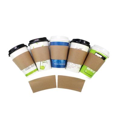 China Beverage 8oz Flexo Printer Printing Ink Printing Paper Card Packaging Sleeve For Hot Coffee for sale