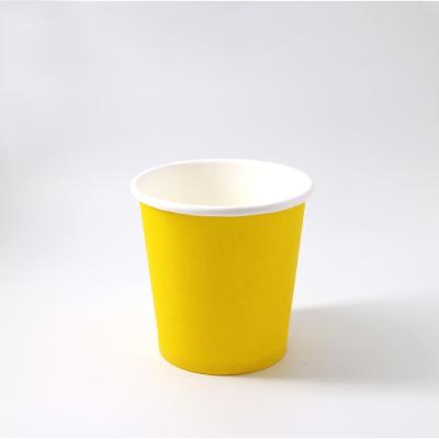 China Disposable Biodegradable Single Wall Drink Use Paper Coffee Cups for sale