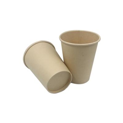 China Wholesale Biodegradable 12oz Take Away Qrganic Fiber Compostable Bamboo Paper Cup For Coffee for sale