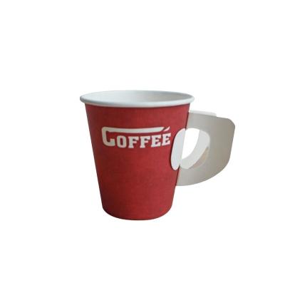 China Disposable Maker Beverage Hot Drink Paper Cup With Handle for sale