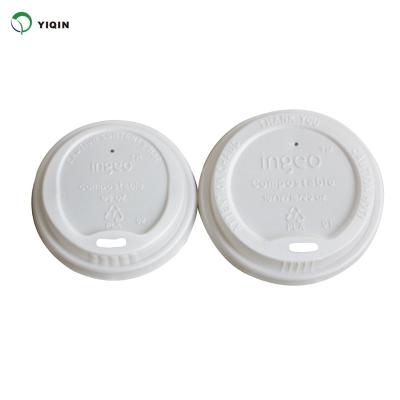 China Customized Disposable Wholesale Biodegradable Coffee Cup Lids Disposable Paper Cover for sale