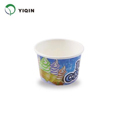 China Hotsale Disposable Disposable Ice Cream Cup Sering Bulk Customized Paper Bowl for sale