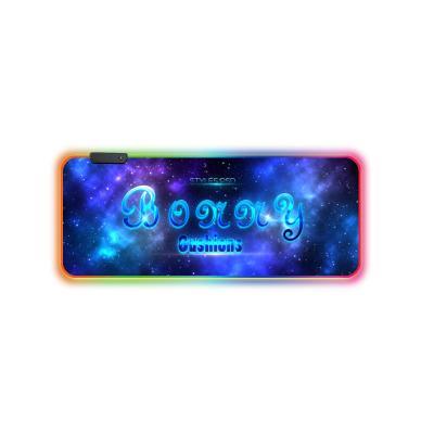 China Anti-bacteria RGB Customized LOGO Gaming Mouse Pads for sale