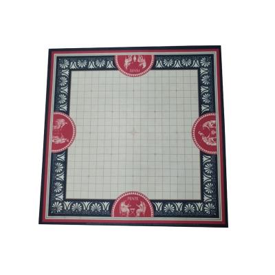 China Natural Rubber Plastic Promotional Custom Printed Chess Board , Logo Rubber Mat For Chess Game for sale