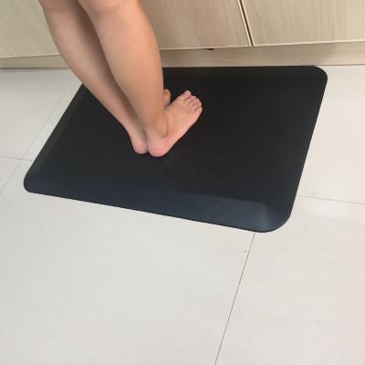 China Custom 100% Anti Fatigue Logo PU Foam Anti Fatigue Relieve Mat Non Slip Kitchen Floor Waterproof Home Mats for sale