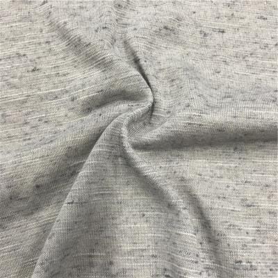 China Organic Classic Knots Chat Plain Fabric Canvas Mens Blend Polyester Tank Top Shirt Fabric Light Weight for sale