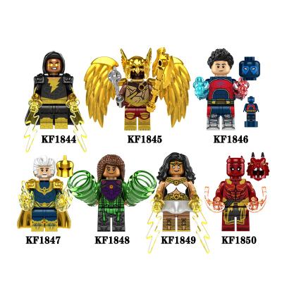 China Mini Building Block Figures Children Auto Black KF6177 Smasher Eco-friendly Material Adam Doctor Fate Hawkman Cyclone Collectible Educational Toys for sale