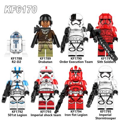 China Eco-friendly Material KF6170 StarWars R2-D2 Sith Soldiers Imperial Brutal Mini Building Block figures children's collection educational toys for sale