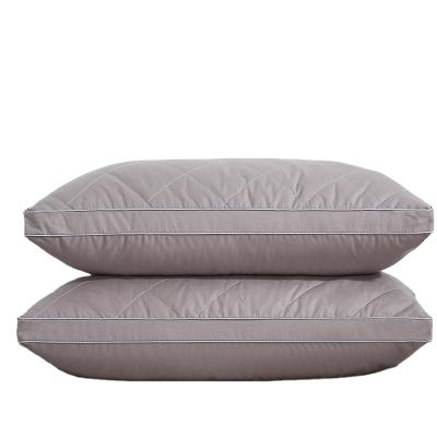 China Folded Healthy Pillow Memory Foam Double Sided Pillow Medium Microfiber Fill Sleep Pillow Hotel for sale