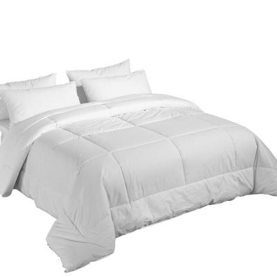 China Bed Queen Size Quality Fine Cotton Comforter White And Plain 100% Cotton Hotel for sale