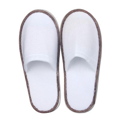 China Exquisite Disposable Slipper Eco-friendly Hotel Amenities Disposable Eva Wholesale And Customized Logos Cheap Cut Fleece Adult Slippers And Child Indoor Non-slip Comfort for sale