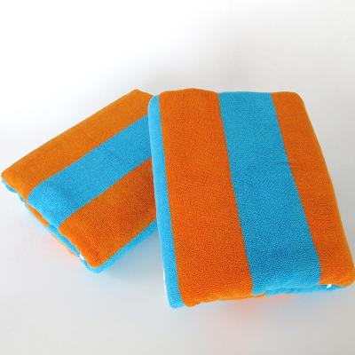 China Various Factory Child Safe Sale Beach Towels Wholesale Custom Extra Large Soft Striped Beach Towels for sale