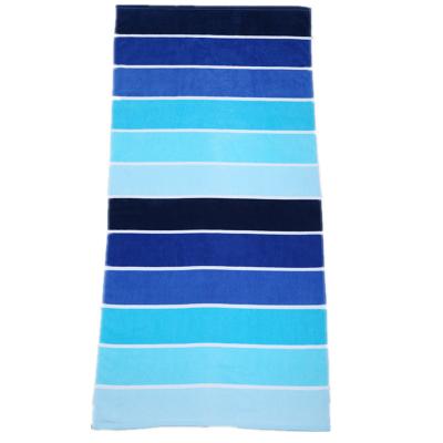 China Low Price Guaranteed Soft Striped Beach Towels Child Safe Extra Large Quality Beach Towels for sale